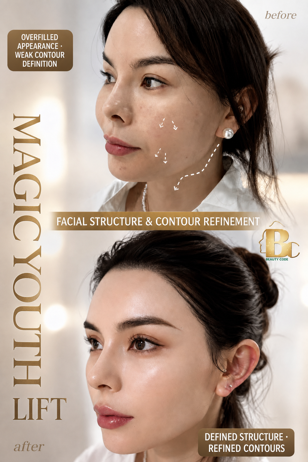 Facial contour lifting treatment