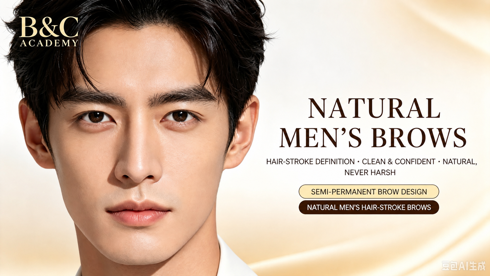 Natural men's brow design